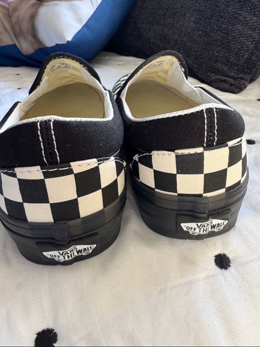 Come on and get in the Vans ....Slip-On Checkerboard Sneakers - - Picture 4 of 6